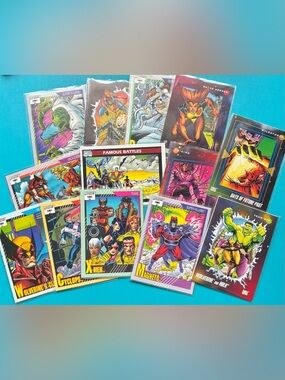Assortment of 13 Marvel Comics Cards